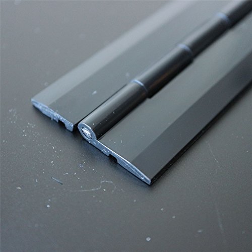 Charnière, 300mm x 38mm, piano NOIR continue en plastique acrylique, Charnières Cover