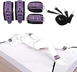 Sex Ties for Ankles and Wrists Plus Size Bed Restraints King Mattress Bondaged Rope Cord & Rope for Bedroom Sex Tie Downs Hand Leg Cuffs Ankle Wrist Resistance Bands BDSM Game Sweater