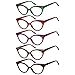 Eyekepper 5-pack Cat Eye Reading Glasses Cute Reader for Women 2.5