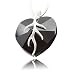 Produktbild LillyMarie Damen Kette Silber 925 original Swarovski Elements Herz schwarz Schmuck Etui Geschenkideen Freundin