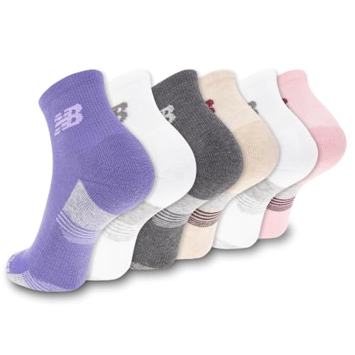 Image of New Balance Unisex Adult Performance Cushioned Ankle Socks, 6 Pairs