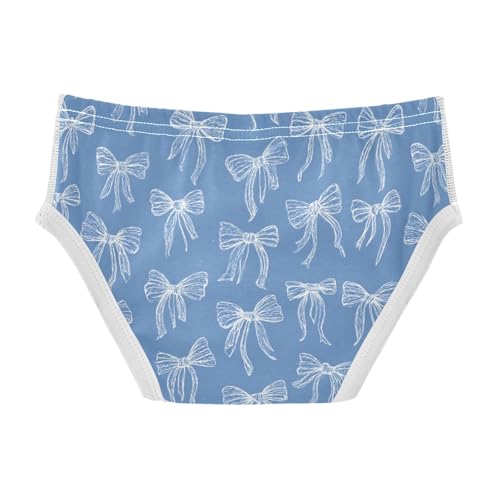 Wusikd Bows Ribbons Blue Boys' Underwear Cotton Boys Briefs Soft Toddler Underwear 2T2