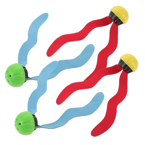 Toddmomy 4pcs Diving Pool Wear Resistant Seagrass Design Fun Swim Accessories for Pool Parties Easy to Hold for Ages