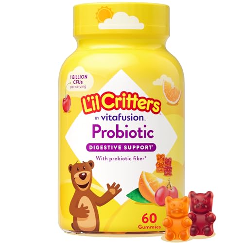Lil Critters Kids Probiotic with Veggie Fiber Gummies for Digestive Health