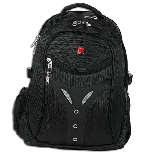 Travel N Meet Damen Herren Sporttasche Rucksack schwarz Polyester 32x31x45 ORD4201S Polyester Notebooktasche Travel N Meet Damen Herren Sporttasche Rucksack schwarz Polyester 32x31x45 ORD4201S Polyester Notebooktasche