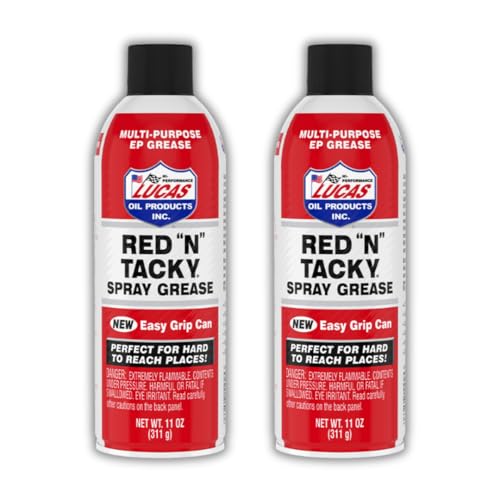 Multi Purpose Grease | Red N Tacky | Lithium Complex Grease | 11 Ounce Spray Bottle (Red N Tacky) (2)