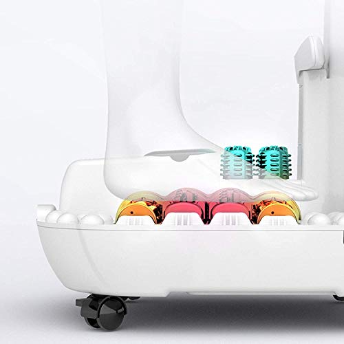 Baño de pies masajeador eléctrico con calefacción, control digital de temperatura, 4 rodillos masajeadores, para aliviar y confortar los pies, bañera eléctrica automática para pies con temperatura constante miniatura 4
