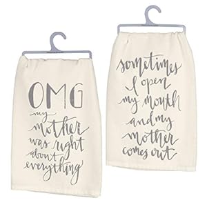 Primitives by Kathy OMG My Mom Gift Bundle of 2 Kitchen Towels Primitives by Kathy OMG My Mom Gift Bundle of 2 Kitchen Towels