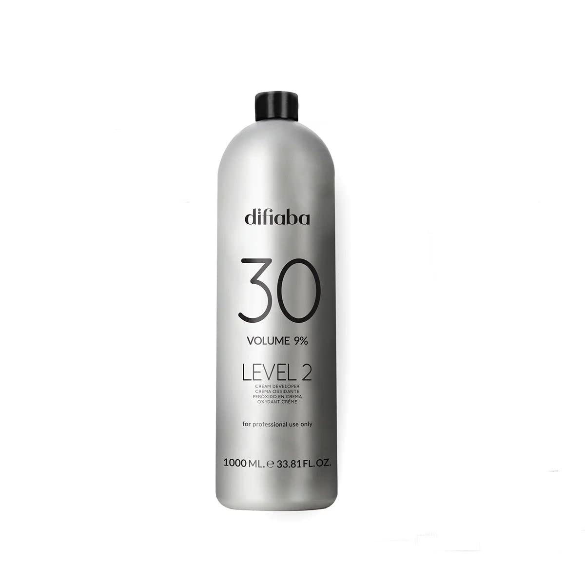 DIFIABA Hair Developer - Professional Cream Developer Level 2-30 Vol - Nourishes & Strengthens Hair - High Viscosity & Gentle on Scalp - Provides Long-Lasting Colors (1-Liter / 33.8 fl oz)
