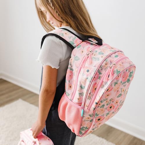 Image of Wildkin JumpOff Jo 15-inch Kids Backpack - Durable, Adjustable, Ideal for School - Floral Watercolor