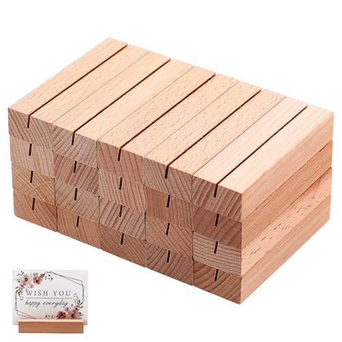Support stable en bois pour photos de fêtes et décoration de table de mariage - 2