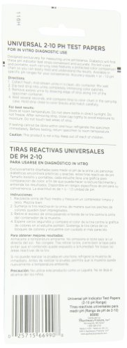flents ph test strips 2-10 range 100 count