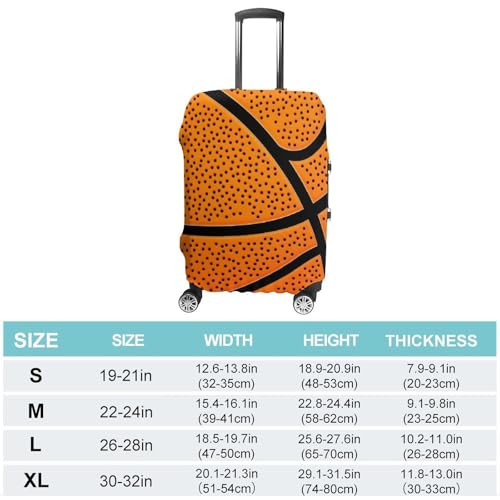 Basketball Background Travel Luggage Cover Suitcase Protector Baggage Covers for Men Women XL2