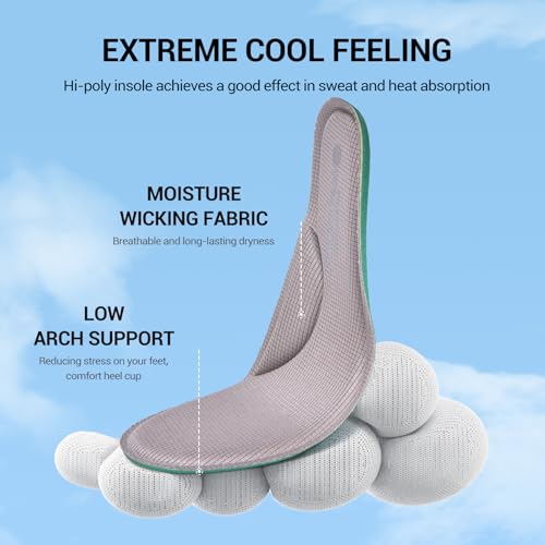 Image of HONHOLD Women's Knit Slip On Walking Shoes - Comfort Ballet Flats with Rubber Sole & Arch Support