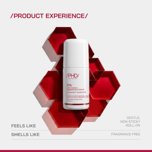 Image of /PHD / 6% AHA Underarm Roll-On Deodorant | Reduces Underarm Pigmentation & Body Odor | Brightens Dark Underarms for Even Skin Tone | Fragrance-Free | 50 ml