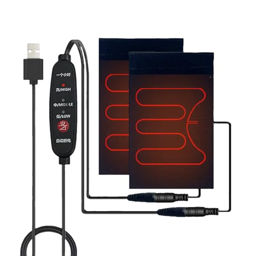 weiting Manopole Riscaldanti Per Manubrio | 5V Manopole Riscaldanti Per Moto Con 3 Livelli Temperatura | Equipaggiamento Di Protezione Termica Per Guida Invernale | Per Bici Elettriche Moto ATV