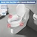 Raised Toilet Seat with Lid for Elderly, 6