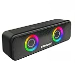 Sumvision Tekuno Portable Bluetooth Speaker True Wireless Stereo Speakers Chroma LED 24Hr 1200mAh Long Life Battery Bluetooth 5.3 USB C Fast Charge Enhance Bass Drop Protect UK Design UK Tech Support