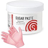 Sugaring Paste Package - 12oz Sugaring Paste for sensetive Skin and Set of Gloves (4 Pieces)