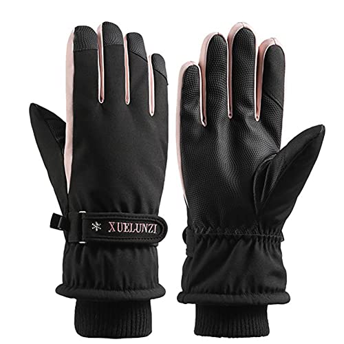 Gants de ski pour femmes étanches contre le froid et les mains humides