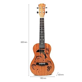 WHYSFX 21 Pouces SAPELE UKULLEE Guitare Col MAAHOGANY Tuning Fine PEG 4 String Bois en Bois Ukulele (Size : 21 inches) - Les Beatles, Paul McCartney, John Lennon, RIngo Starr, George Harrison WHYSFX 21 Pouces SAPELE UKULLEE Guitare Col MAAHOGANY Tuning Fine PEG 4 String Bois en Bois Ukulele (Size : 21 inches) – Image 4