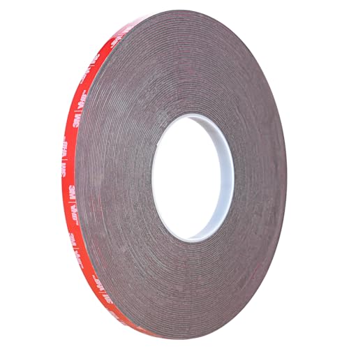 Doppelseitiges Klebeband, Extra Stark Klebend, Verwendet Originales 3M VHB 5952 Rohmaterial, 10mm x 22M, 1.1 mm dickt, Wasserfest und Hochtemperaturbeständig für Auto, Heimdekoration, Bürodekoration
