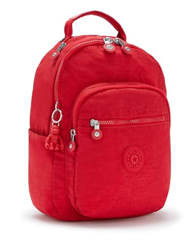 Kipling SEOUL S, Kleiner Rucksack mit Laptop-Schutz 13 Zoll, 35 cm, 14 L, 0.50 kg, Red Rouge – Ansicht 2