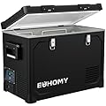EUHOMY 12 Volt Refrigerator, 48QT Electric Cooler Powered by SECOP, Car Refrigerator -4?~68?, 12V Fridge 12/24V DC 110-240V AC, Portable Freezer for Camping, Travel, Boat