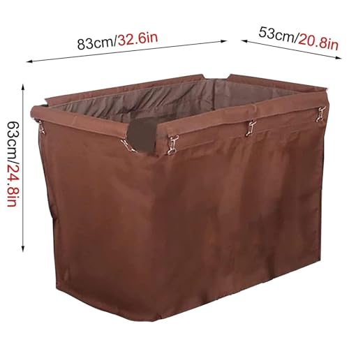 Bolsa de forro repuesto para cesta de colada rectangular de tela resistente 3