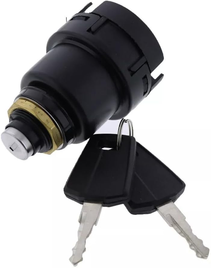 Ignition switch with key 15144740 VOE 15144740 Compatible with Volvo Loaders L350F L45F L60F L70F L90F L110F L120F L150F L180F A25F A30F BL60B EC140E EC180E