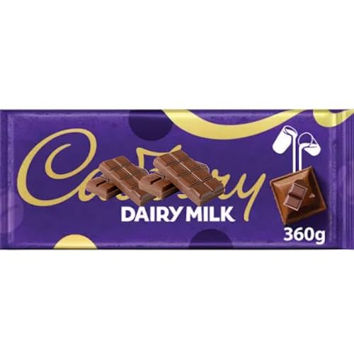 Dairy Milk Chocolate Bar Large 360g |Fathers Day Milk Chocolate Gift Pack | Gift For Men Women Share Size - Big Chocolate Bar for Birthdays Thank You & Special Occasions