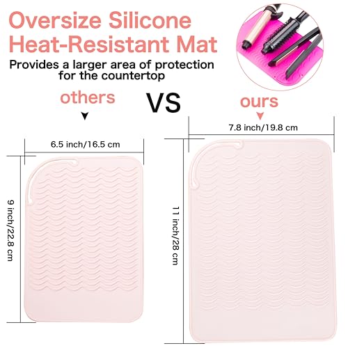 Tapis de voyage silicone fer à lisser isolation thermique comptoir