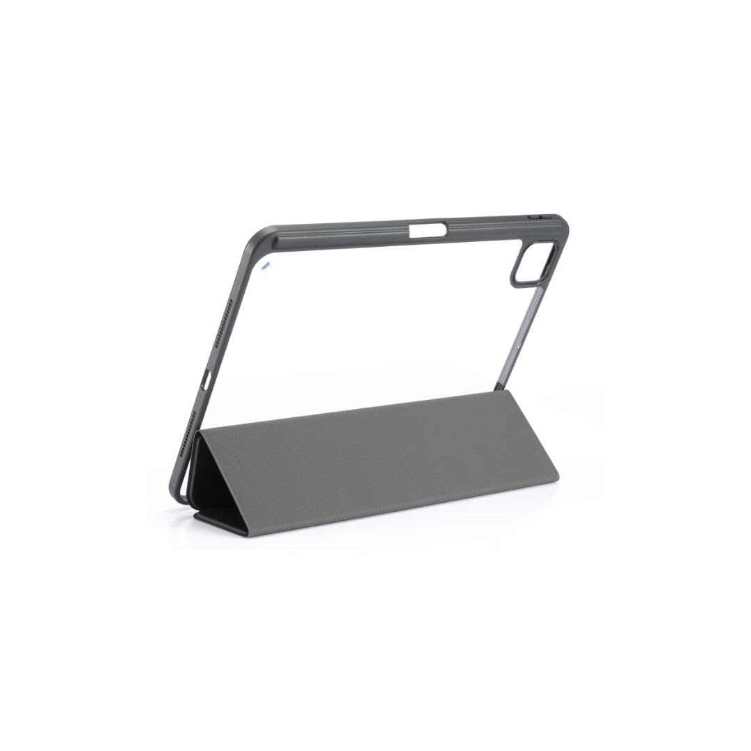 WE Custodia a libro per tablet iPad Pro 13" 2024, colore nero, funzione di supporto, retro trasparente, supporto stilo