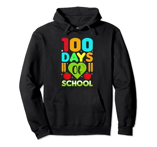 100 Days Of School Funny Teacher Student 100th Day Of School Sudadera con Capucha