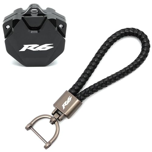 Motorrad-Schlüsseletui Aus Aluminium Für Yamaha YZF R6 YZF-R6 YZFR6 (1999–2024) – Zubehör: Schlüsselanhänger