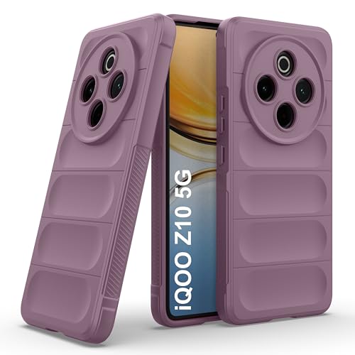 Image of Zapcase Back Case Cover for iQOO Z10 5G | Compatible for iQOO Z10 5G Back Cover | Liquid Silicon Magic Case with Camera Protection | Lavender