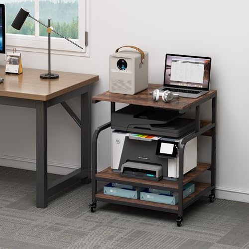 Image of Fannova Extra Large 3D Printer Stand Table with Adjustable Storage Shelf