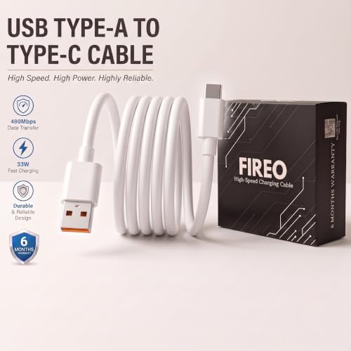 Image of 100W Supervooc /Superdart USB to Type C Charging Cable Compatible for Realme 12 pro plus /11 pro plus /11 /10 /9 Pro /Xt /Xt 730G /Narzo 60 Pro /60 /50 Pro (Free Cable Protector)