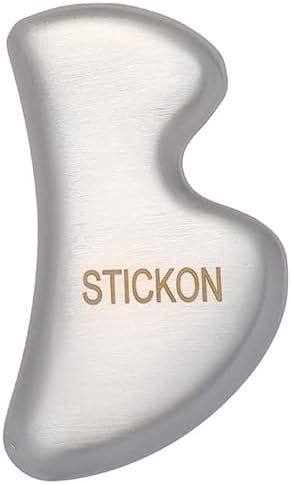 Miniatura 3 de STICKON Herramienta de masaje Gua Sha 2 en 1 de acero inoxidable GuaSha Raspar Masaje Herramientas IASTM gran herramienta de movilización de tejidos