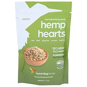 Humming Hemp Naked Shelled Hemp Seeds – Healthy Protein Snacks – 10g Plant Protein & 12g Omegas/Serving – Non-GMO…