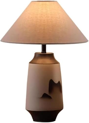 DFAEEKIYO Table Lamp Retro Hotel Bedside Living Room Zen Study Atmosphere Desk Lamps