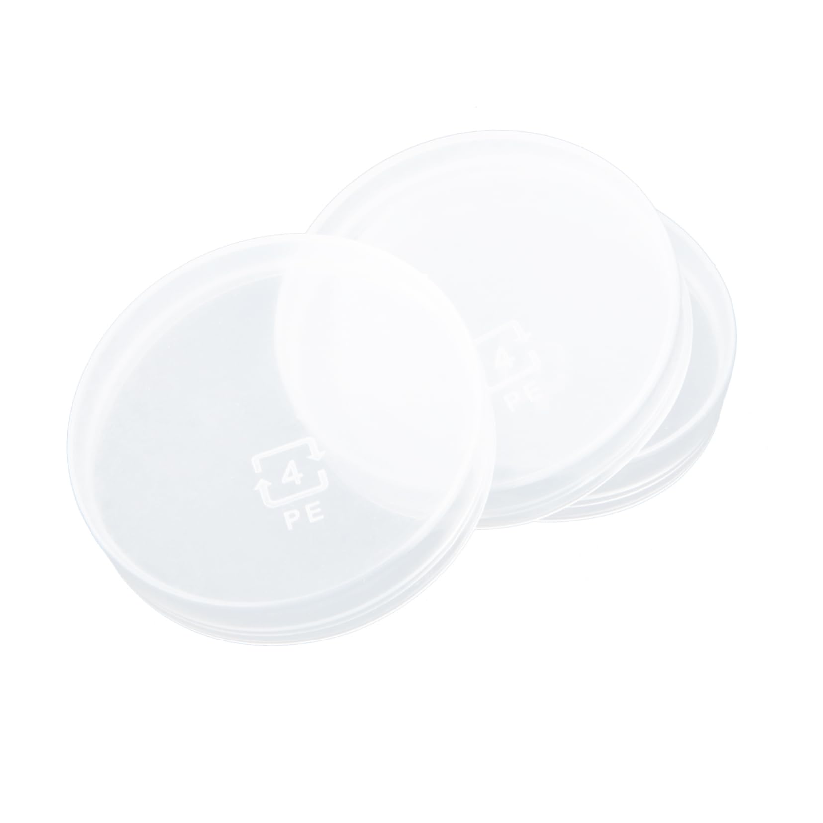 Ciieeo 100pcs Milk Bottle Replacement Lids Plastic Leak-resistant Caps for Dairy Yogurt Drink