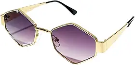 Óculos de Sol Feminino de Metal, Estilo Vintage com Moldura Slim, Ideal para Dia a Dia e Praia