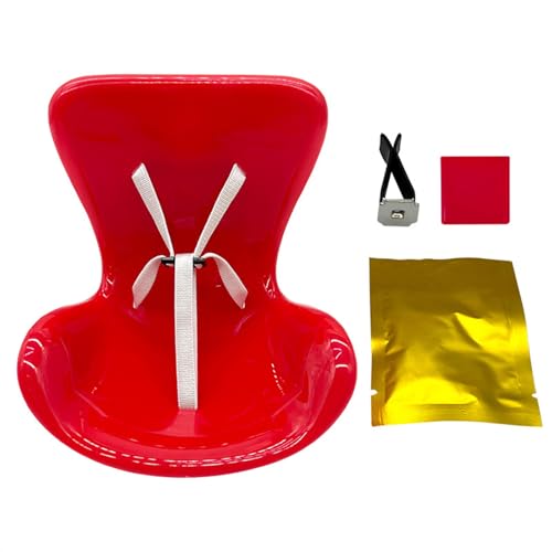 Kfwfuaee Dolls Silla de seguridad para coche, salida de aire Aromatherapies, clip de peluche, accesorios de juguete, adorno, decoración, regalo, plástico, interior