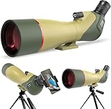 WOSPORTS 25-75x85 Spotting Scopes with Tripod, Carrying Bag...