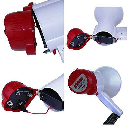 Megafone Portátil Recarregável Com Sirene Musical E Gravador CBRN02276
