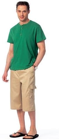 McCall Pattern Company m6973tanque de los hombres Tops, camisetas y pantalones cortos, el tamaño XM "sml-med-lrg