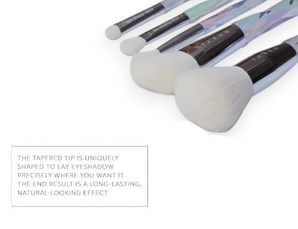 F.A.R.A.H Show Me Magic 5-Piece Makeup Brush Set – Opal Edition | Vegan, Cruelty-Free, Face & Eye Brushes for Blending, Contouring & Highlighting