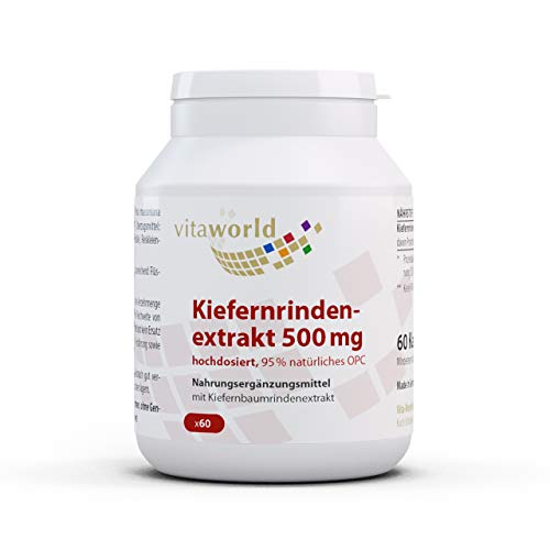 Extrait d'écorce de pin OPC 500 mg contre le stress oxydatif et la fatigue