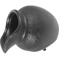 Happyyami Garten Wasserbrunnen Keramik Topf Vase Tisch Wasserbrunnen Kaskade Brunnen Wasserfall Topf Zirkulationsbrunnen für Veranda Terrasse Hinterhof 16x11cm